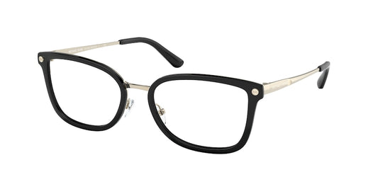 Michael Kors MURCIA MK3061 Rectangle Eyeglasses  1014-BLACK 54-18-140 - Color Map gold