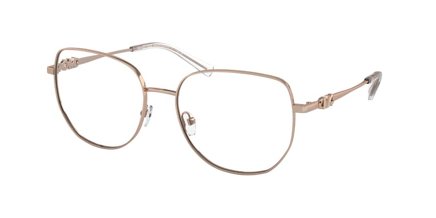 Michael Kors BELLEVILLE MK3062 Square Eyeglasses  1108-ROSE GOLD 56-17-140 - Color Map pink