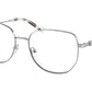 Michael Kors BELLEVILLE MK3062 Square Eyeglasses  1153-SILVER 56-17-140 - Color Map silver