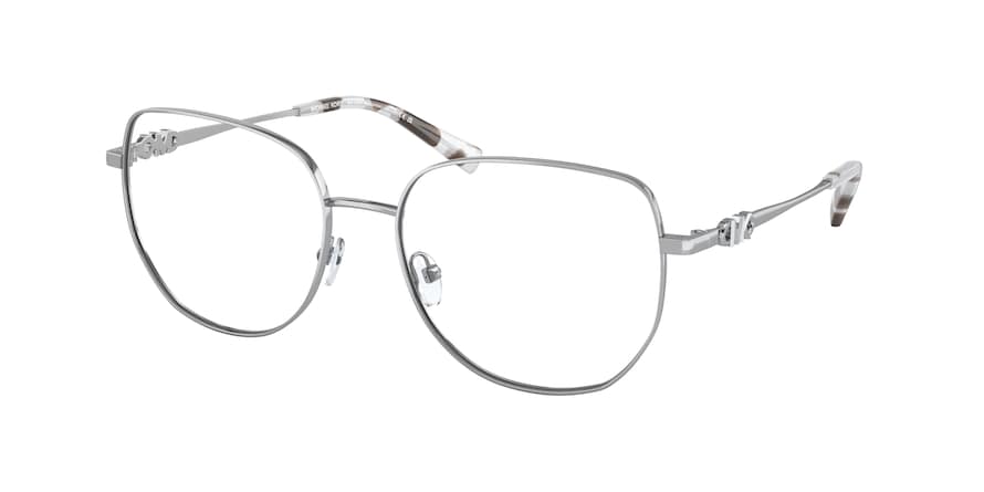 Michael Kors BELLEVILLE MK3062 Square Eyeglasses  1153-SILVER 56-17-140 - Color Map silver