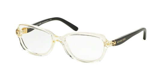 Michael Kors SADIE IV MK4025F Cat Eye Eyeglasses  3086-CHAMPAGNE/BLACK 51-16-135 - Color Map clear