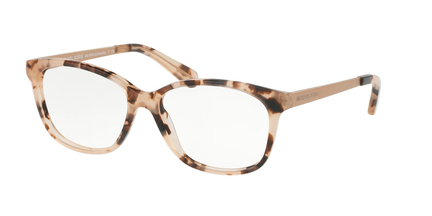 Michael Kors AMBROSINE MK4035 Rectangle Eyeglasses  3205-PINK TORTOISE 53-15-135 - Color Map pink