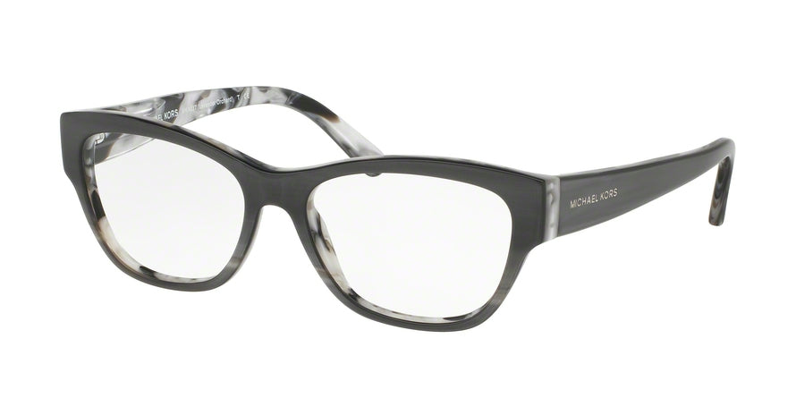 Michael Kors YLLIANA MK4037 Square Eyeglasses  3211-BLACK HORN 53-16-135 - Color Map black