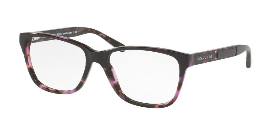 Michael Kors BREE MK4044 Square Eyeglasses  3256-PURPLE/PURPLE TORTOISE 54-16-135 - Color Map havana