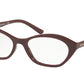 Michael Kors MINORCA MK4052 Irregular Eyeglasses  3325-MERLOT 52-16-135 - Color Map multicolor