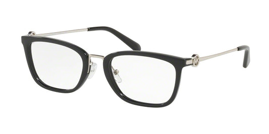 Michael Kors CAPTIVA MK4054 Rectangle Eyeglasses  3005-BLACK 52-20-140 - Color Map black