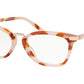 Michael Kors ISLA VERDE MK4066 Pillow Eyeglasses  3791-DB125.18 NEW MILKY CORAL TORT 52-18-140 - Color Map havana