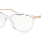 Michael Kors SANTA CLARA MK4067U Square Eyeglasses  3015-CLEAR 55-16-140 - Color Map clear