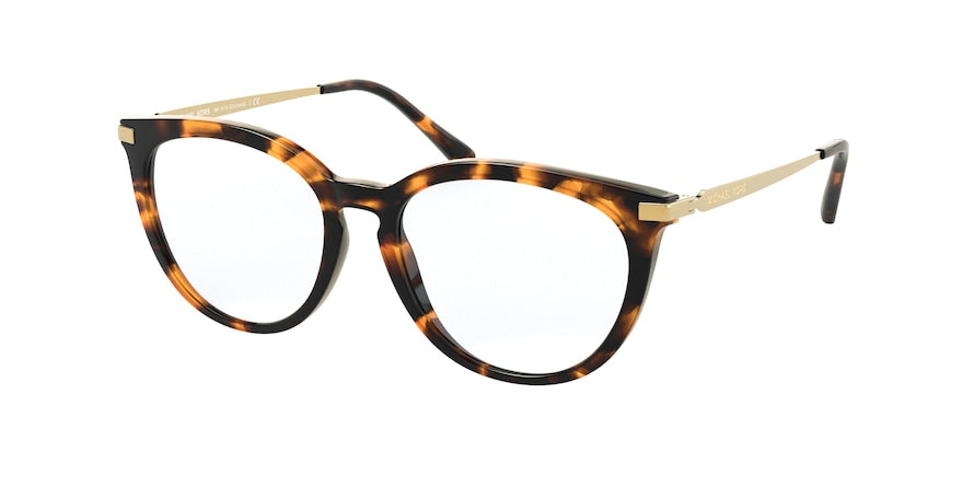 Michael Kors QUINTANA MK4074 Square Eyeglasses  3006-DARK TORTOISE 51-16-140 - Color Map havana