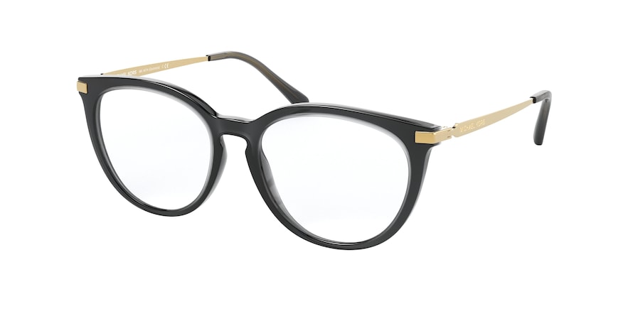 Michael Kors QUINTANA MK4074 Square Eyeglasses  3332-DARK GREY TRANSPARENT 51-16-140 - Color Map grey
