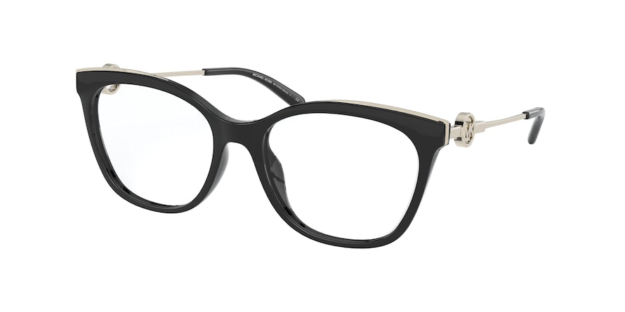 Michael Kors ROME MK4076U Square Eyeglasses  3332-BLACK 54-17-140 - Color Map black