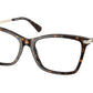 Michael Kors CARACAS BRIGHT MK4087B Rectangle Eyeglasses  3006-DARK TORTOISE 53-16-140 - Color Map havana