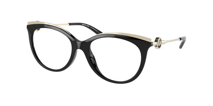 Michael Kors AJACCIO MK4089U Round Eyeglasses  3005-BLACK 53-17-140 - Color Map black