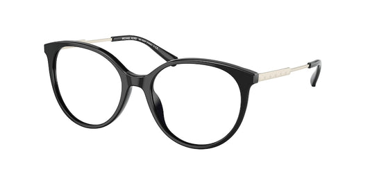 Michael Kors PALAU MK4093F Round Eyeglasses  3005-BLACK 53-17-145 - Color Map black