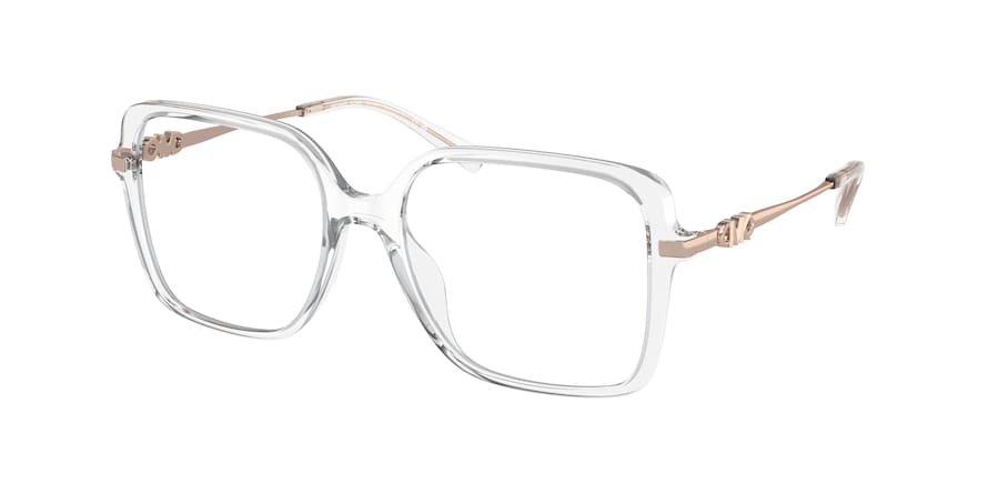 Michael Kors DOLONNE MK4095U Square Eyeglasses  3015-CLEAR TRANSPARENT 53-17-140 - Color Map clear