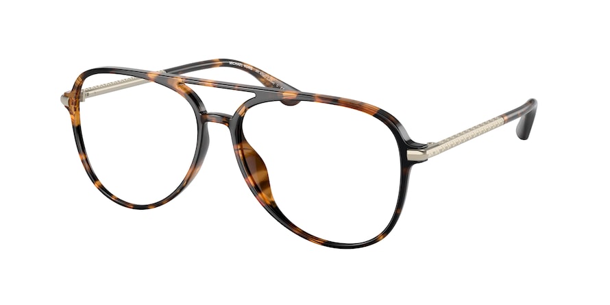 Michael Kors LADUE MK4096U Pilot Eyeglasses  3006-DARK TORTOISE 56-14-140 - Color Map havana
