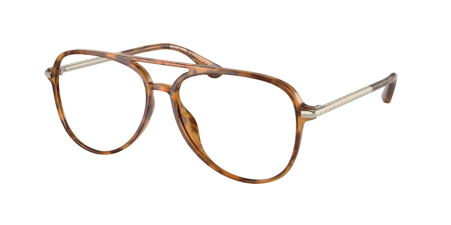 Michael Kors LADUE MK4096U Pilot Eyeglasses  3915-MARIGOLD TORTOISE 56-14-140 - Color Map yellow
