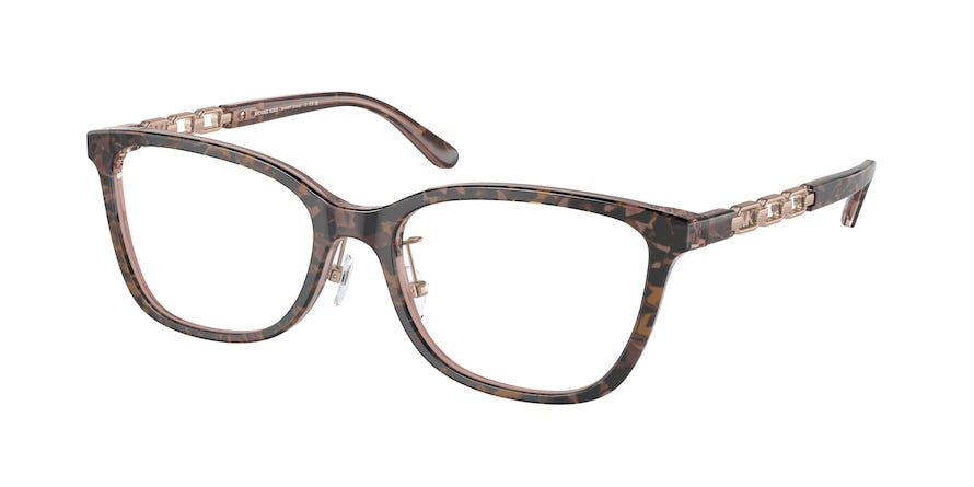 Michael Kors GREVE MK4097F Rectangle Eyeglasses  3251-PINK TORTOISE 56-18-145 - Color Map pink