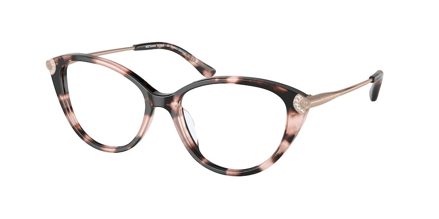 Michael Kors SAVOIE MK4098BU Cat Eye Eyeglasses  3009-PINK TORTOISE 53-16-140 - Color Map pink