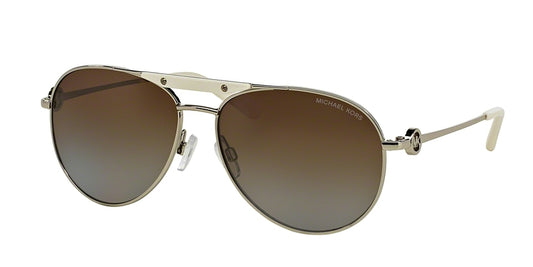 Michael Kors ZANZIBAR MK5001 Pilot Sunglasses  1001T5-SILVER-TONE 58-14-135 - Color Map silver