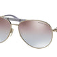 Michael Kors ZANZIBAR MK5001 Pilot Sunglasses  109894-SILVER /LAVENDER 58-14-135 - Color Map silver