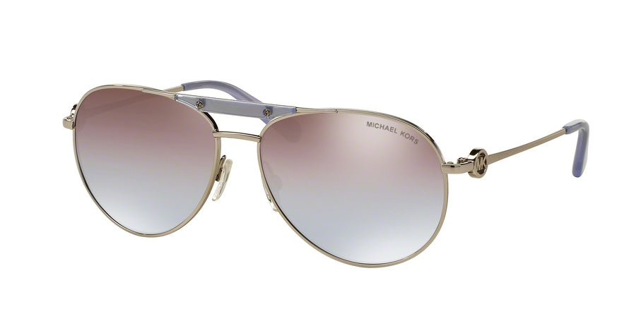 Michael Kors ZANZIBAR MK5001 Pilot Sunglasses  109894-SILVER /LAVENDER 58-14-135 - Color Map silver
