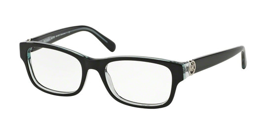 Michael Kors RAVENNA MK8001 Square Eyeglasses  3001-BLACK/BLUE 53-18-140 - Color Map black