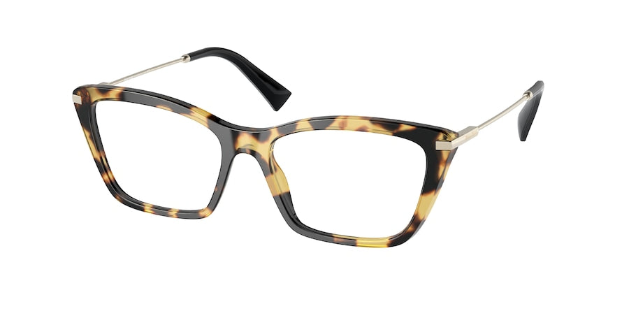 Miu Miu MU01UV Cat Eye Eyeglasses  7S01O1-LIGHT HAVANA 53-16-140 - Color Map havana