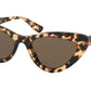 Miu Miu CORE COLLECTION MU01VS Butterfly Sunglasses  7S08C1-LIGHT HAVANA 55-19-140 - Color Map havana