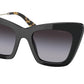 Miu Miu MU01WS Cat Eye Sunglasses  1AB5D1-BLACK 50-20-140 - Color Map black