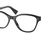 Miu Miu MU02UV Square Eyeglasses  1AB1O1-BLACK 54-18-145 - Color Map black