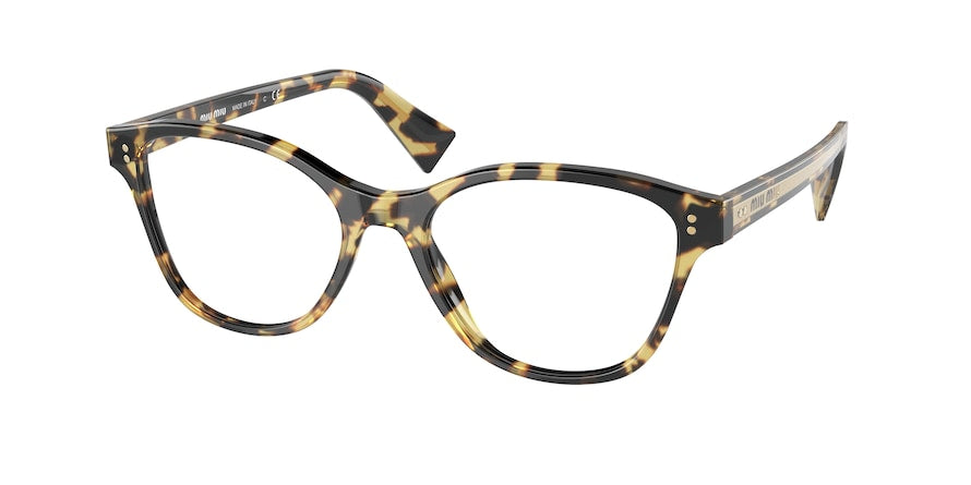 Miu Miu MU02UV Square Eyeglasses  7S01O1-LIGHT HAVANA 54-18-145 - Color Map havana