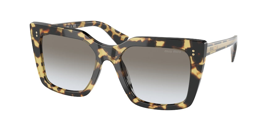 Miu Miu MU02WS Square Sunglasses  7S00A7-LIGHT HAVANA 53-18-145 - Color Map havana