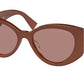 Miu Miu MU03WS Irregular Sunglasses  07X06P-BORDEAUX OPAL 53-18-140 - Color Map bordeaux