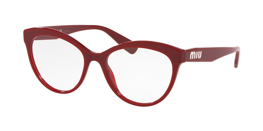 Miu Miu CORE COLLECTION MU04RV Phantos Eyeglasses  USH1O1-AMARANTH 53-17-145 - Color Map bordeaux