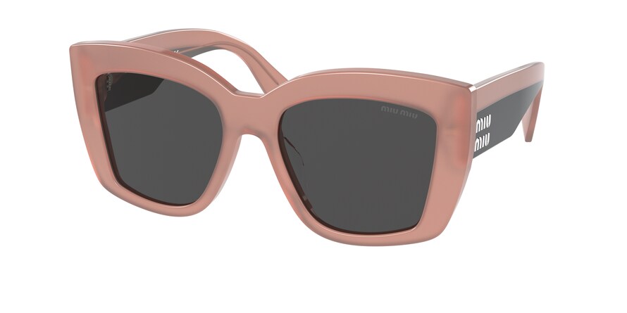 Miu Miu MU04WS Square Sunglasses  06X5S0-PINK OPAL 53-18-140 - Color Map pink