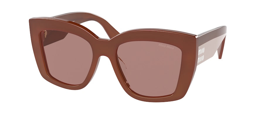 Miu Miu MU04WS Square Sunglasses  07X06P-BORDEAUX OPAL 53-18-140 - Color Map bordeaux