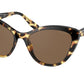 Miu Miu CORE COLLECTION MU05XS Cat Eye Sunglasses  7S08C1-LIGHT HAVANA 55-18-140 - Color Map havana