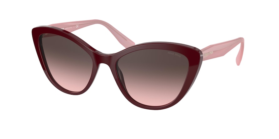 Miu Miu CORE COLLECTION MU05XS Cat Eye Sunglasses  USH146-BORDEAUX 55-18-140 - Color Map bordeaux