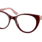 Miu Miu MU06TVA Cat Eye Eyeglasses  USH1O1-BORDEAUX 50-18-140 - Color Map bordeaux