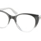 Miu Miu MU06TV Cat Eye Eyeglasses  1141O1-BLACK GRADIENT 50-18-140 - Color Map black