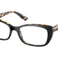 Miu Miu CORE COLLECTION MU07TV Rectangle Eyeglasses  3891O1-LIGHT HAVANA/TOP BLACK 53-17-140 - Color Map black