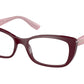 Miu Miu CORE COLLECTION MU07TV Rectangle Eyeglasses  USH1O1-BORDEAUX 53-17-140 - Color Map bordeaux