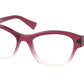 Miu Miu MU08TV Square Eyeglasses  04T1O1-GRADIENT BORDEAUX 52-19-140 - Color Map bordeaux