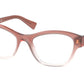 Miu Miu MU08TV Square Eyeglasses  06T1O1-BROWN GRADIENT 52-19-140 - Color Map brown