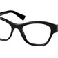 Miu Miu MU08TV Square Eyeglasses  1AB1O1-BLACK 52-19-140 - Color Map black