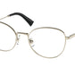 Miu Miu MU50UV Phantos Eyeglasses  ZVN1O1-PALE GOLD 51-18-140 - Color Map gold