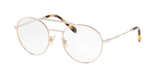 Miu Miu CORE COLLECTION MU51RV Phantos Eyeglasses  1611O1-PALE GOLD/IVORY 52-20-140 - Color Map ivory