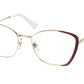Miu Miu MU51UV Phantos Eyeglasses  09X1O1-BORDEAUX 54-18-140 - Color Map bordeaux