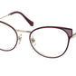 Miu Miu MU52TV Phantos Eyeglasses  USH1O1-BORDEAUX 52-19-140 - Color Map bordeaux